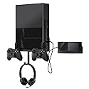 Nymus Xbox One Wall Mount Kit with Power Brick Mount, Detachable Controller Holder & Headphone Hanger, Xbox One Stand
