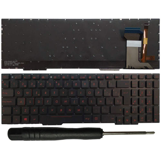 Laptop Replacement Keyboard Fit Asus GL553 GL553V GL553VW ZX553VD ZX53V FX553VD FX53VD FX753VD FZ53V ZX73 Spanish Layout
