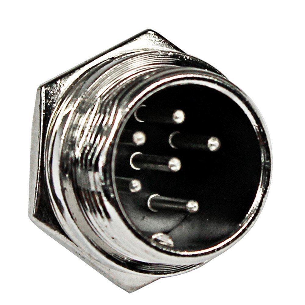 Lsgoodcare 10Pairs 16mm 6 Pin Aviation Connector Plug Female Male 5A with 10Pcs Aviation Caps, GX16-6Pin Metal Aviations Wire Socket