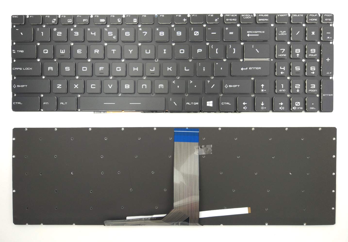 Replacement Backlit Keyboard for MSI GS60 GS70 GS63VR GS73VR GT62 GT62VR GT72 GT72VR GT73VR CR62 CR72 CX62 CX72