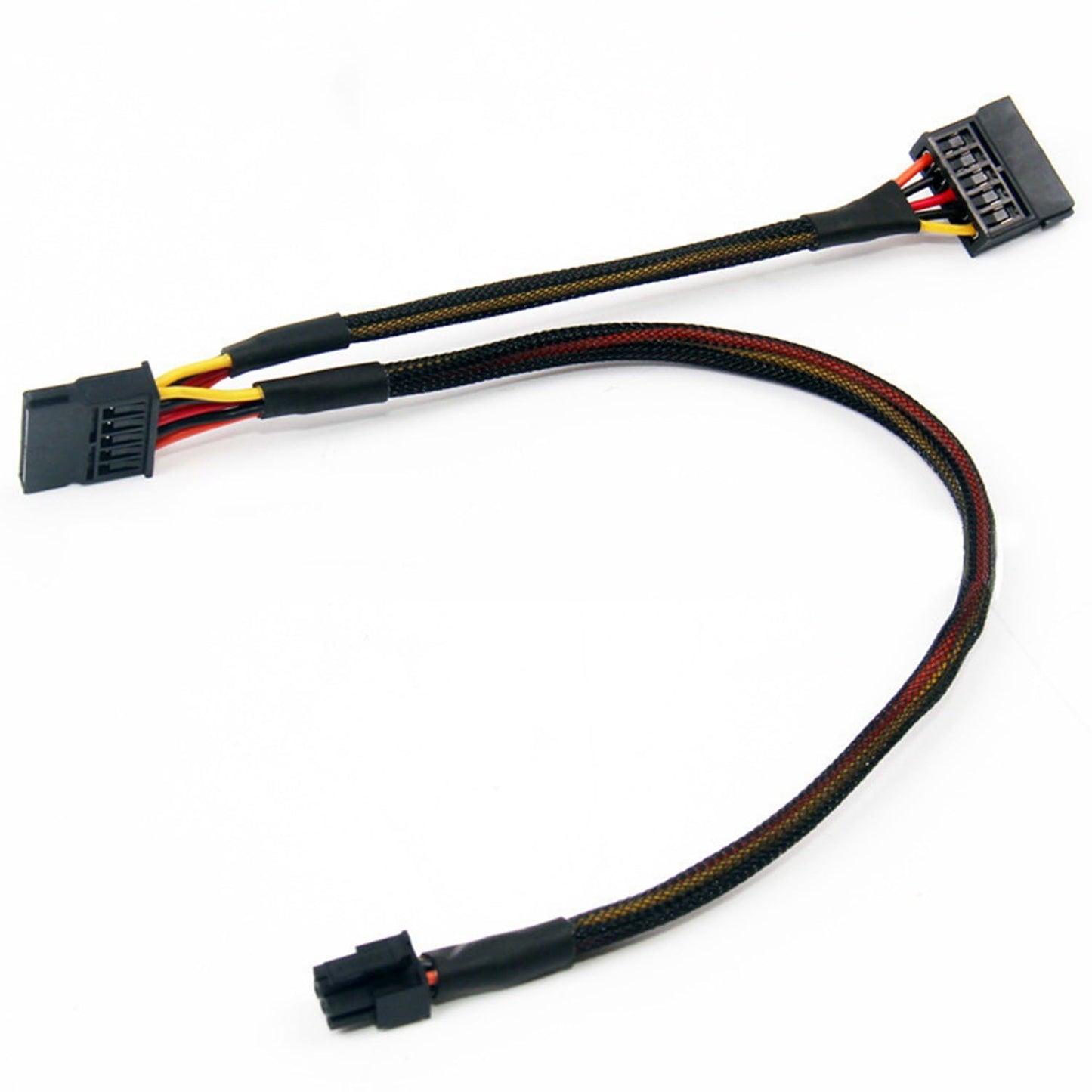 ALINNA SATA 15 Pin x2 to Mini 6 Pin ATX Cord Compatible with Dell Inspiron 3653 3650 HDD SATA Power Cable 12inch/30cm