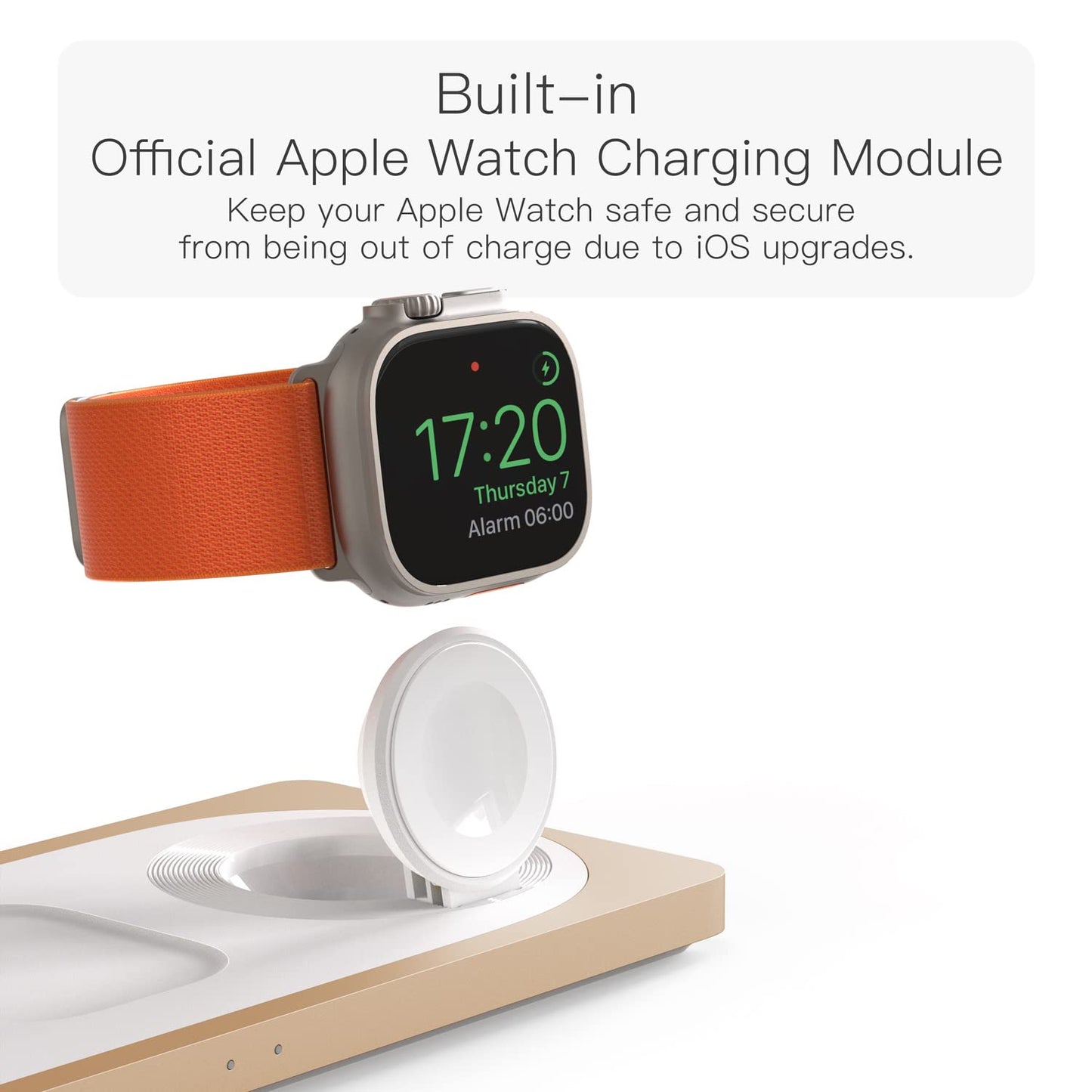 PETINO 3 in 1 Wireless Charging Station for Apple Devices with MagSafe