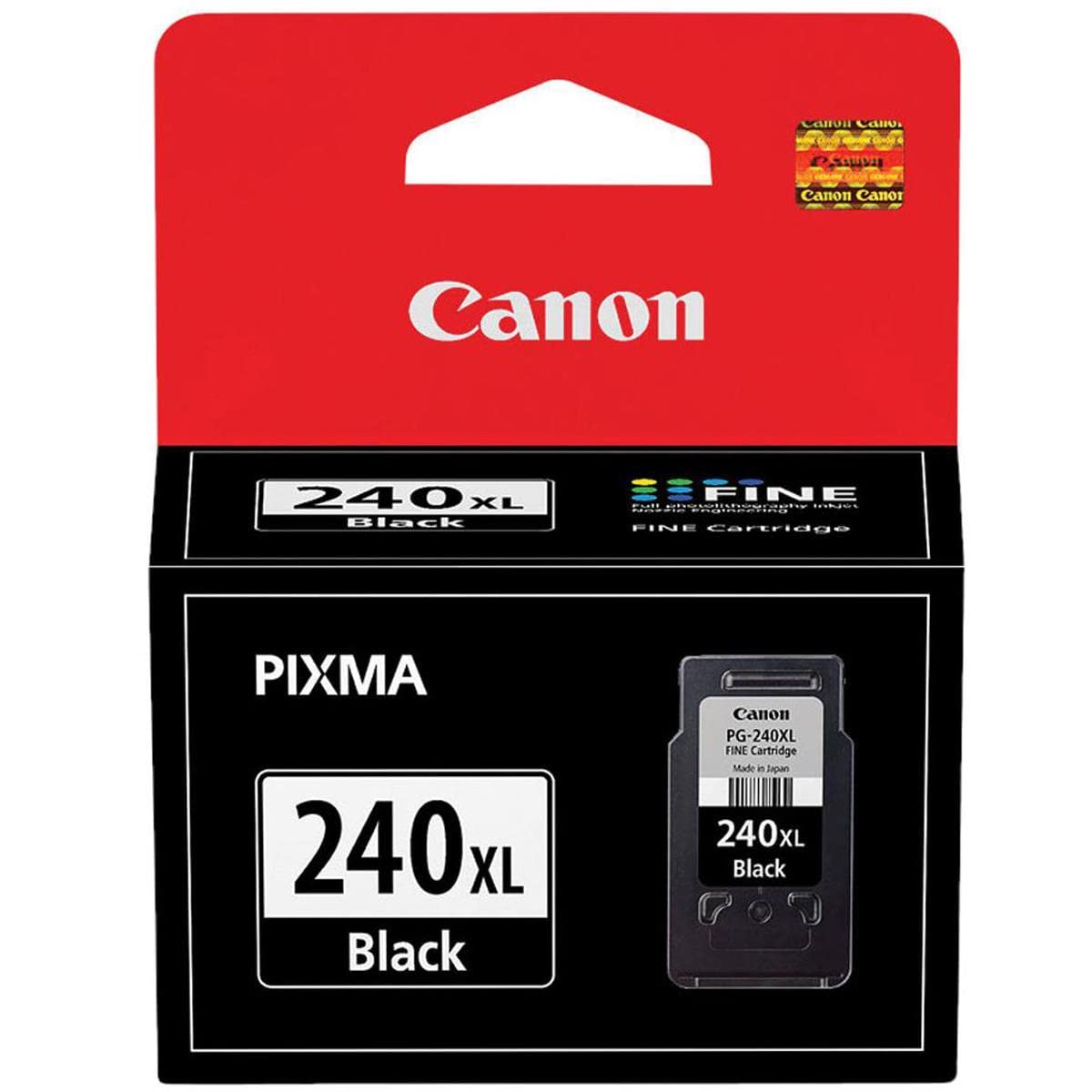Canon 4 Pack PG-240XL Black Ink Cartridge for Select PIXMA MG, MX, TS Series Printers - 11 ml