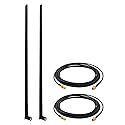 Kaunosta External WiFi Bluetooth Antenna 2 Sets - 22DBI Long Range MIMO RP-SMA Male Aerial Antenna and 10FT RP-SMA RG174 Extension Cable for Wireless