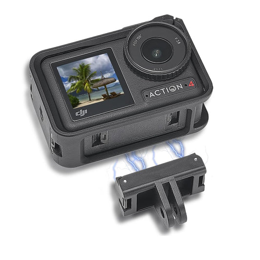 SUREWO Magnetic Mount for DJI Action 5 Pro/4/3 - Quick Release Adapter Compatible with DJI Action 5 Pro/4/Action 3 - Tripod, Selfie, Vlogging, YouTube