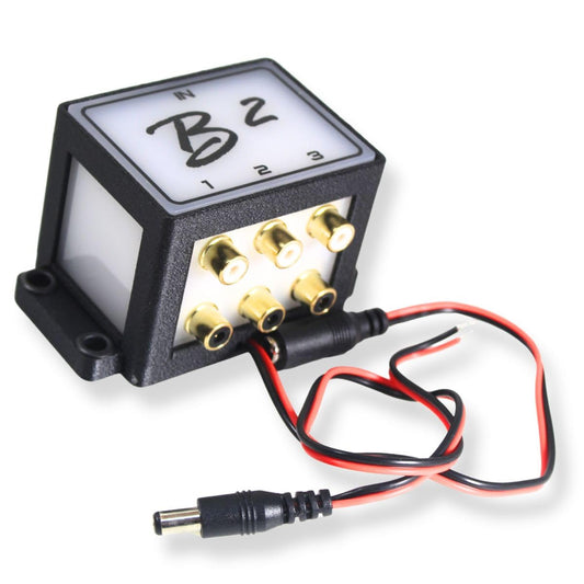 B2 Audio Cockbox 2x6 RCA Splitter Distribution Block w/RGB LED Lights
