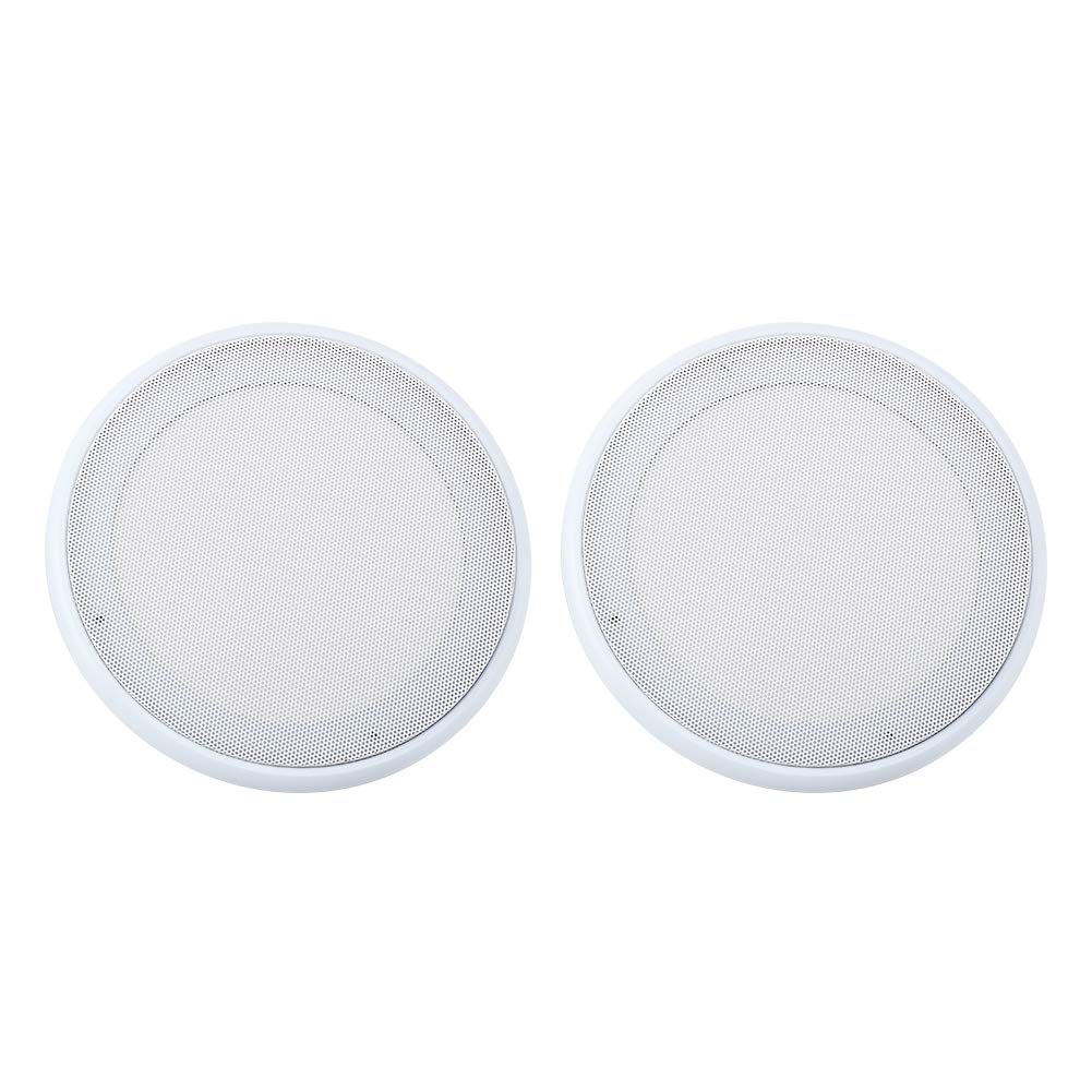 Mugast Speaker Grilles,2 Pcs 6.5 Inch Universal White Stereo Car Audio Speaker Cover Mesh,Anti-Collision,Anti-dust,for Home Speakers,Ceilings,Car