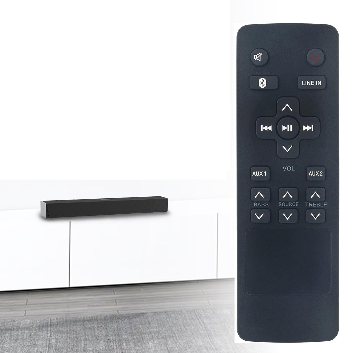 RTS7010B Replaced Remote Control fit for RCA Sound Bar RTS7010B-E1 RTS7010BE1 RTS7110B RTS7630B RTS739BWS Home Theater