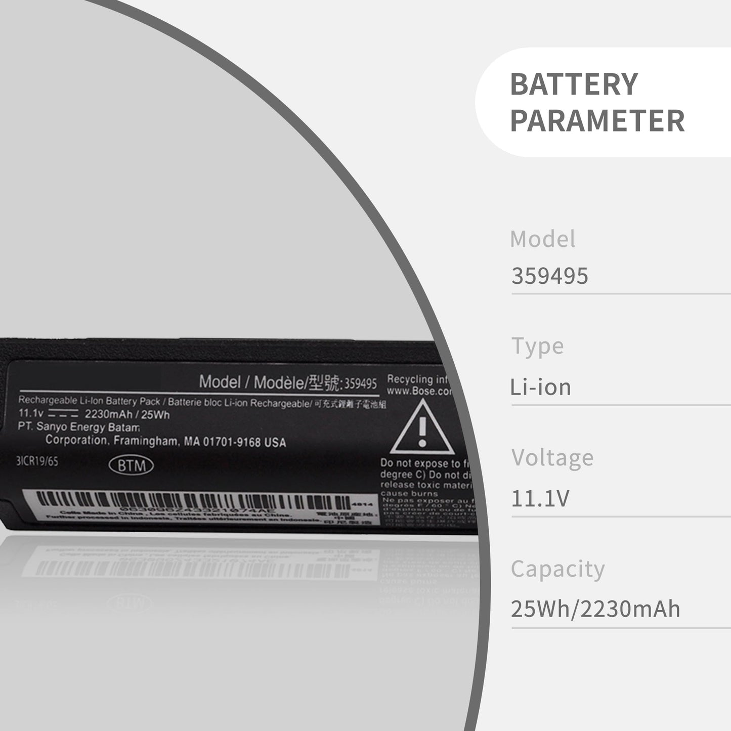 359495 359498 Battery Replacement for Bose SoundLink III 330107 330107A 0330107 330105 330105A 0330105 Soundlink 2 3 Soundlink Bluetooth Mobile