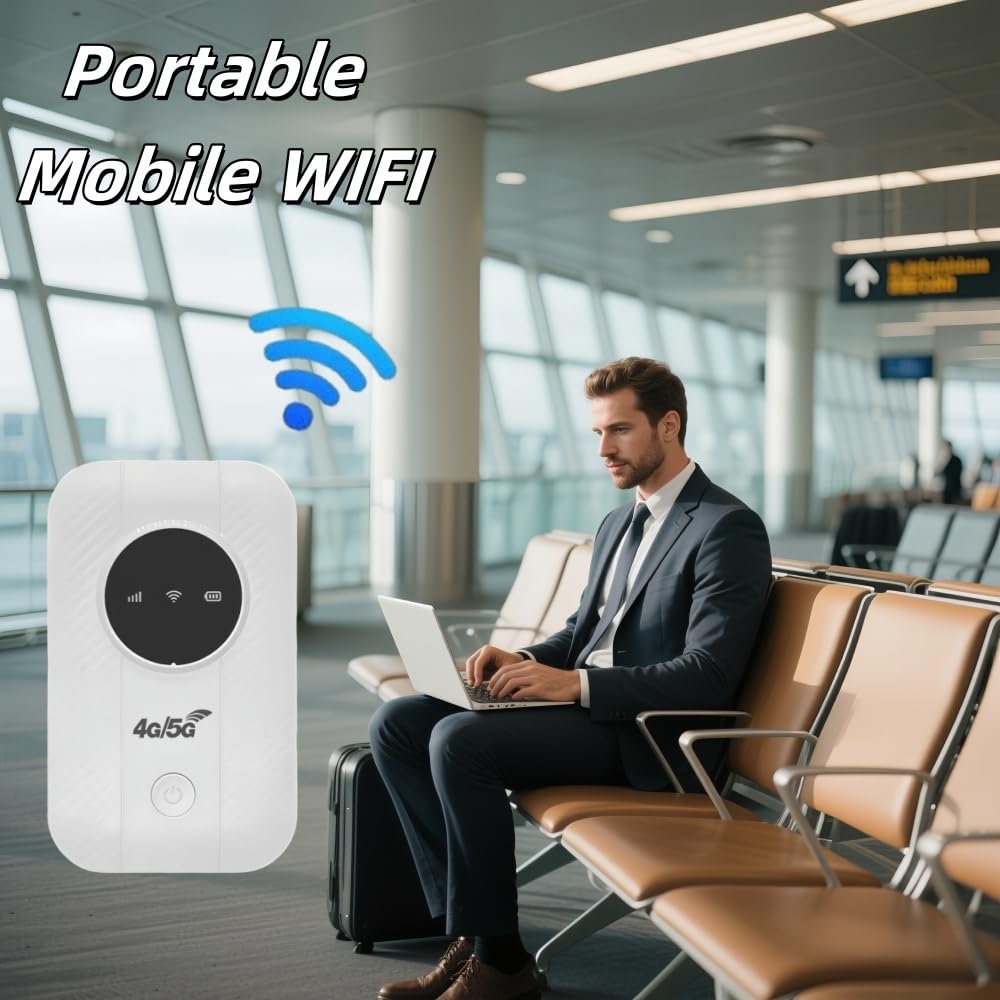 2025 Portable WiFi Hotspot Router - High-Speed Mobile Internet Anywhere, Pocket-Sized Satellite WiFi for Travel, Free Unlimited Connectivity