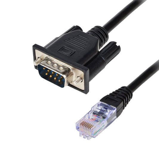 LFHUKEJI RJ45 to RS232, DB9 9-Pin Serial Port Male to RJ45 Cat5 Ethernet LAN Console 3.3Ft