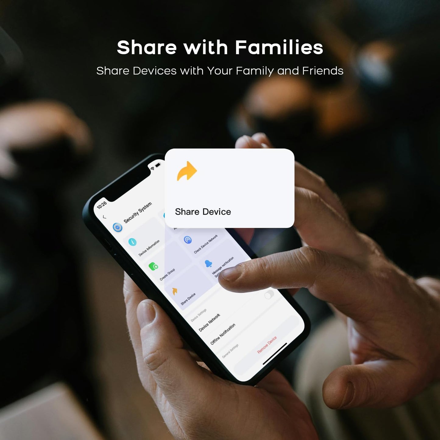 LWOHSI Home Security Systems with Door/Window Sensors and Motion Detectors,Wireless Burglar Alarm Kits with APP Real-Time Alerts,Compatible with Alexa