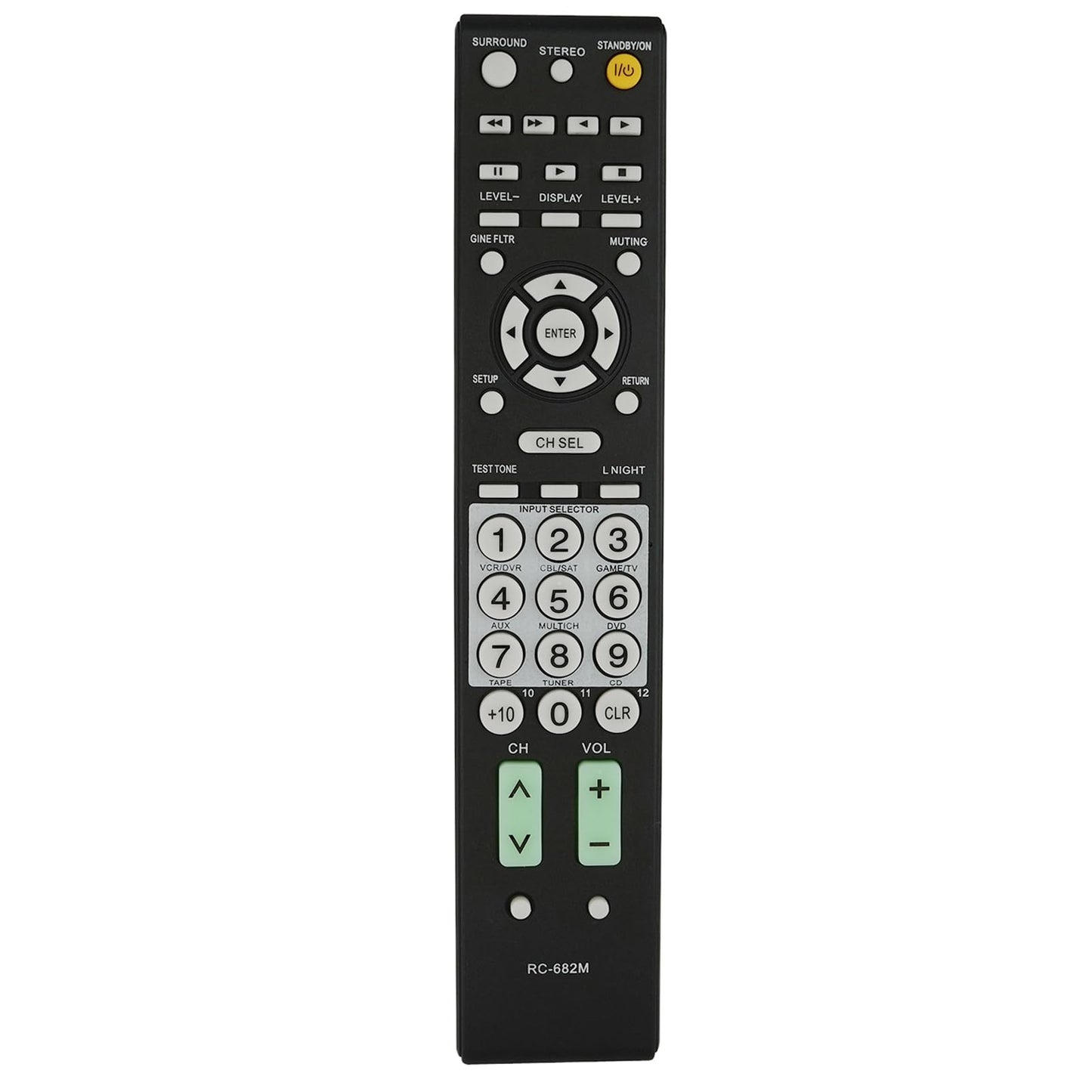 New Universal Remote RC-682M Fit for Onkyo Audio/Video Receiver HT-R340 HT-R530 HT-R540 HT-R550 HT-SR600 HT-SR800 TX-SR505 TX-SR604 TX-SR605