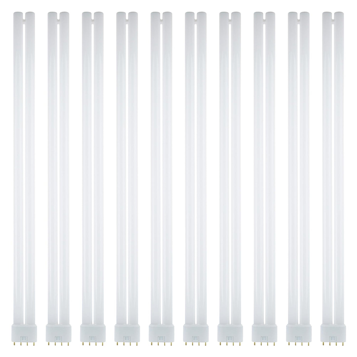 Sunlite FT40DL/865 Twin Tube Compact Fluorescent Lamp, FT 4-Pin, 40 Watts, 3150 Lumens, 6500K Daylight, 4-Pin (2G11) Base, ROHS Compliant, 10 Pack