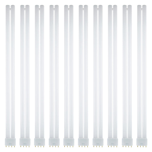 Sunlite FT40DL/865 Twin Tube Compact Fluorescent Lamp, FT 4-Pin, 40 Watts, 3150 Lumens, 6500K Daylight, 4-Pin (2G11) Base, ROHS Compliant, 10 Pack