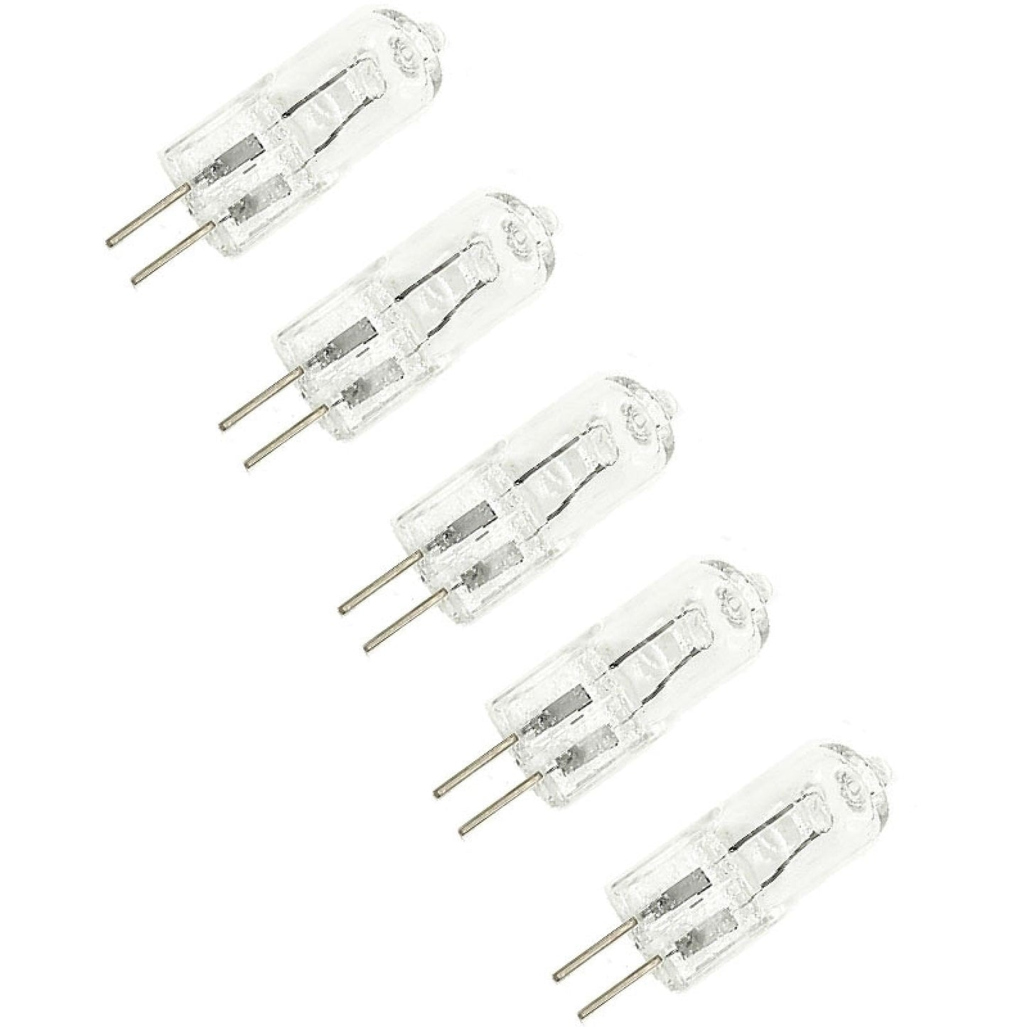 WOLTHID G4 AC120V 35W Bi-Pin Light Bulbs 220V 50W G4 Halogen Bulbs Warm White Halogen Lamp for Under-Cabinet Lights Ceiling Lights 5PCS 120V-35W