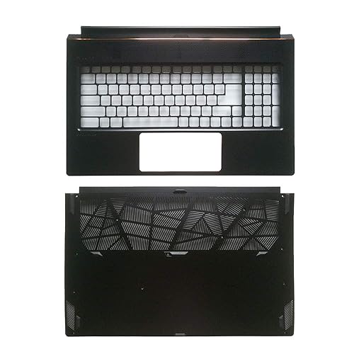 YUHUAI Laptop Replacement Parts Fit MSI GS75 MS-17G1 Palmrest Cover Case+Bottom Base Cover Case C and D Shell