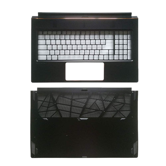 YUHUAI Laptop Replacement Parts Fit MSI GS75 MS-17G1 Palmrest Cover Case+Bottom Base Cover Case C and D Shell