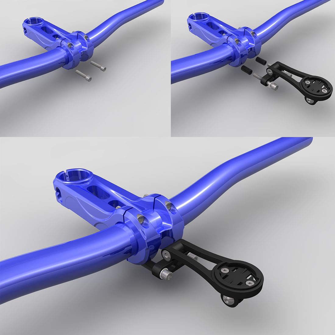 Dymoece Adjustable Out Front Bike Computer Combo Extended Mount for Garmin Edge Gopro 25 130 200 500 510 520 800 810 820 1000 1030