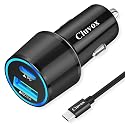 Rapid Type C Car Charger for iPhone 17 Pro Max/16/15, Samsung Galaxy S26/S25, Google Pixel 10/9 Android Phone Car Plug Adapter, 20W Fast USB C