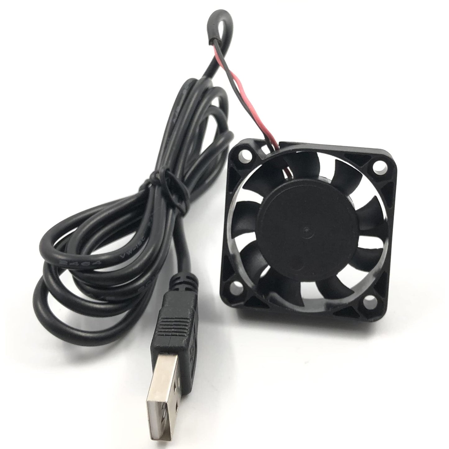 FainWan 2-Pack 40mm x10mm DC 5V USB Brushless Cooling Fan, Dual Ball Bearing, Quiet Operation, 4010 Small Computer Fan 100cm Wire