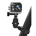 UTV Camera Mount for 1.75"-2" Roll Cage Mount - Compatible with GoPro, Mevo Start & More - Easy to Install Action Camera Accessories on Polaris RZR