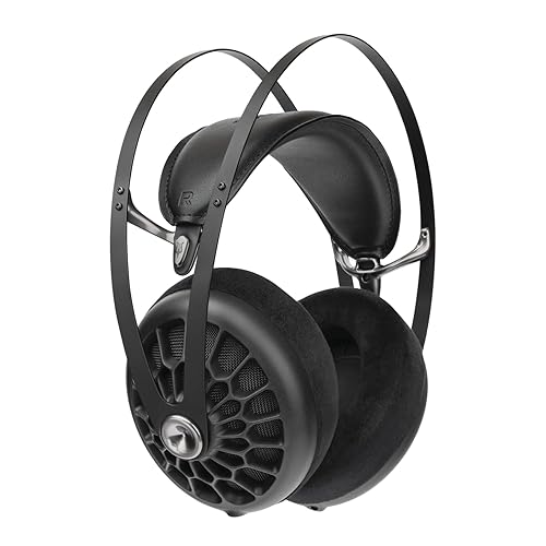 MEZE AUDIO 105 AER | Wired Over-The-Ear Lightweight Audiophile Open-Back Headphones | 50mm Dynamic Drivers | Low Impedance 42 Ohms | Cables…