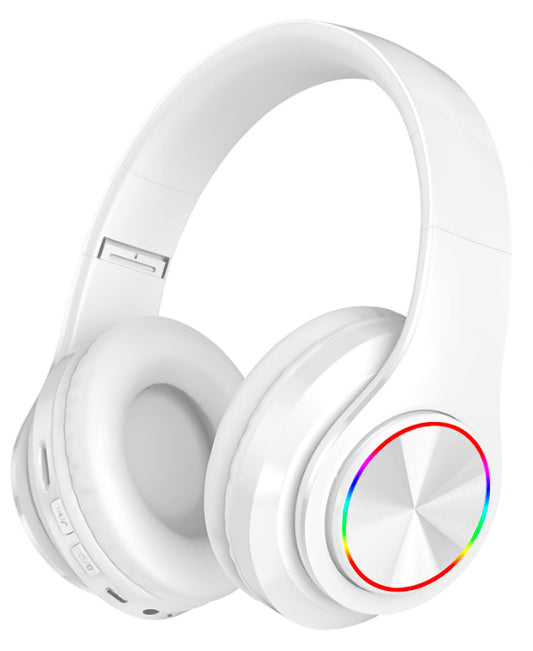 Fragolucyou Wireless Bluetooth Headphones-Colorful Lights,Foldable,Bluetooth 5.0,10 m Range,Stereo Surround,Built-in Microphone,Comfortable affixed…
