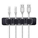 DRM Cable Clips Organizer Magnetic Cable Management Clips Cord Organizer Self Adhesive Sticky for All Wires, Desk Wall Desktop Cord Office Home USB
