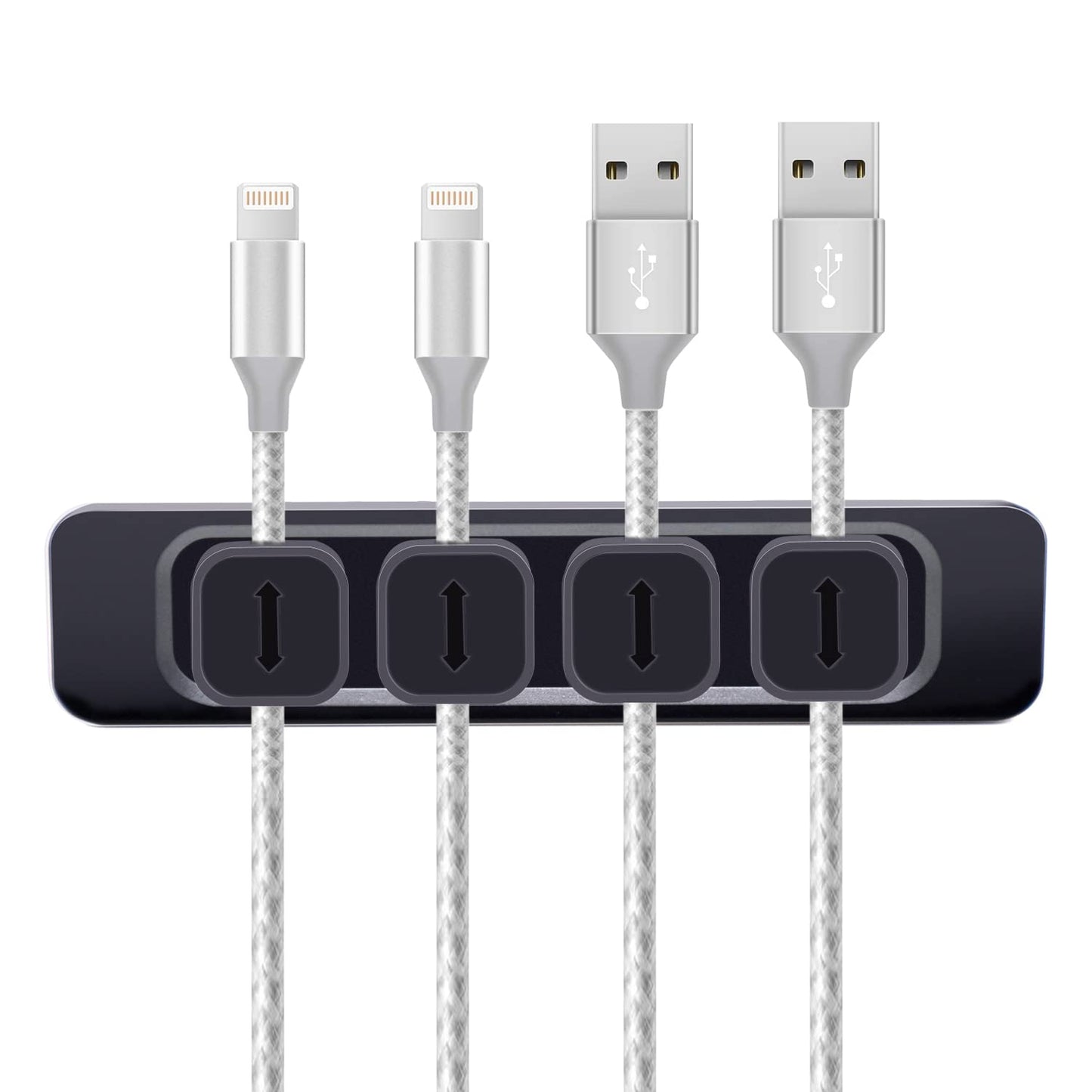 DRM Cable Clips Organizer Magnetic Cable Management Clips Cord Organizer Self Adhesive Sticky for All Wires, Desk Wall Desktop Cord Office Home USB