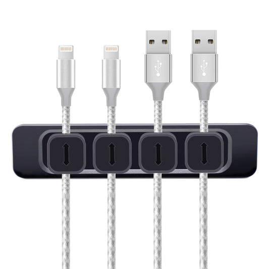 DRM Cable Clips Organizer Magnetic Cable Management Clips Cord Organizer Self Adhesive Sticky for All Wires, Desk Wall Desktop Cord Office Home USB