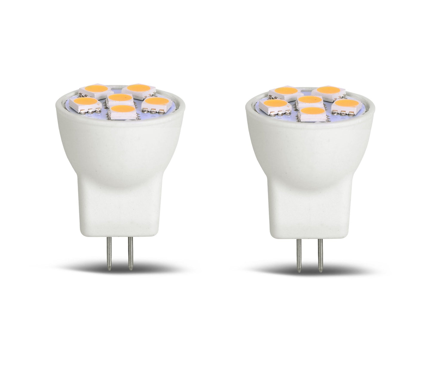 MR8 Light Bulb LED Replacement for Mini Halogen Recessed Lamps 12 Volt 1" Diameter GU4 RV Boat Camper Yacht Train Motor Home Interior Tiny House Ship