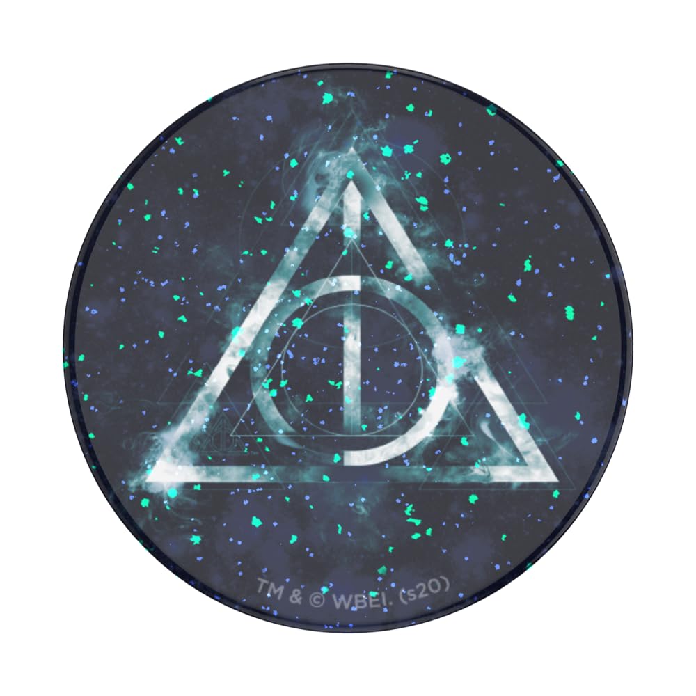 PopSockets Adhesive Phone Grip, Holder, Phone Stand, Harry Potter - Glitter Dealthy Hallows
