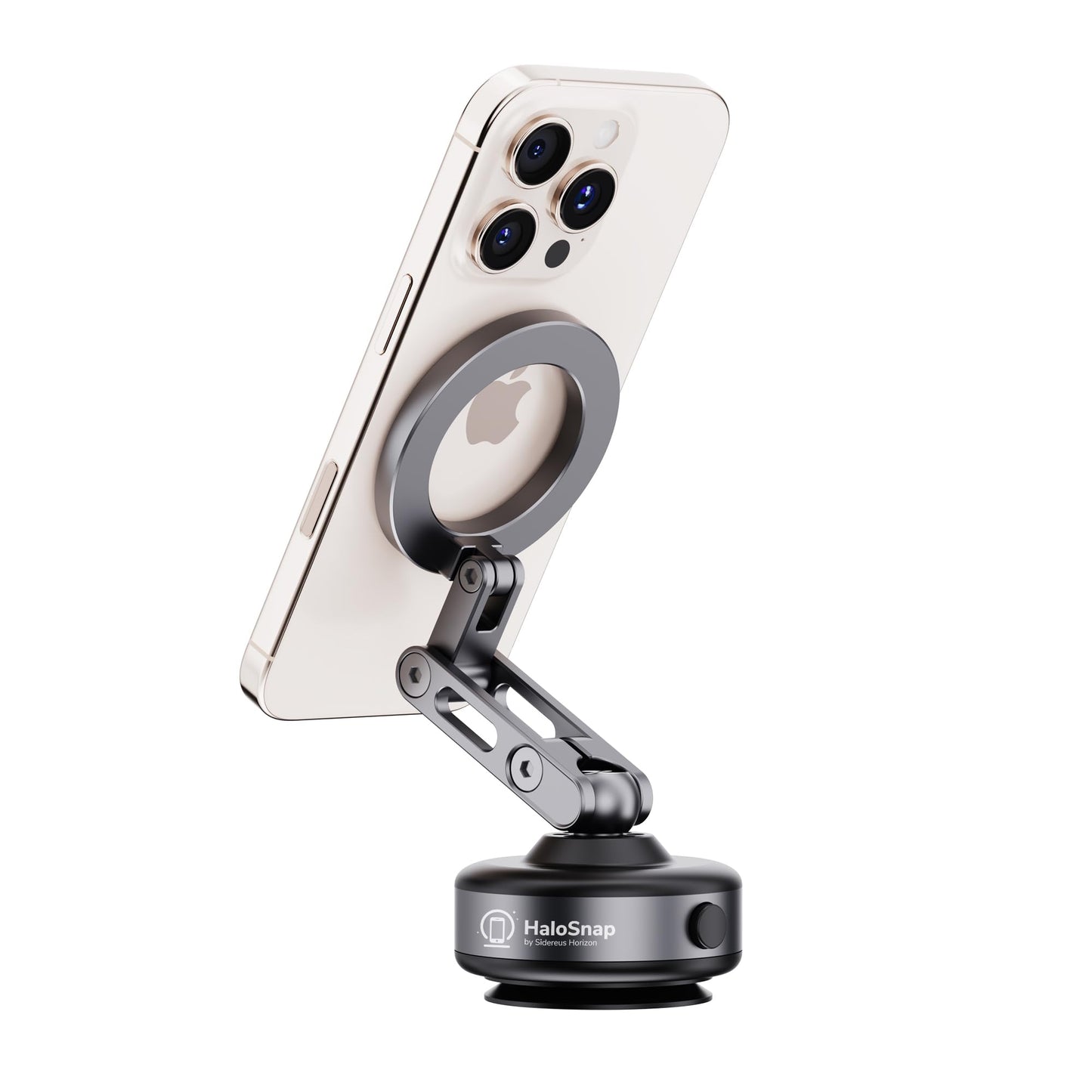 HaloSnap Magnetic Phone Holder for Mag Safe [360° Adjustable] Car Mount & Multi-Surface Wall Grip | Dashboard, Gym, Kitchen | iPhone 12-17, Samsung |