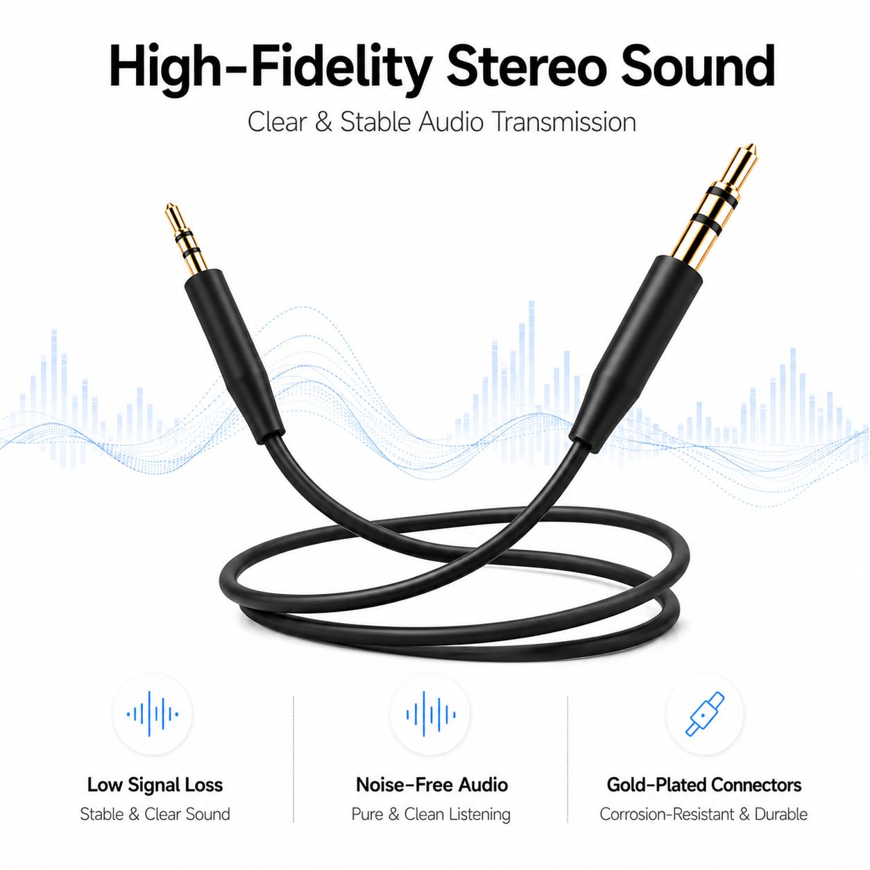 EARLA TEC Replacement Audio Cable Cord,Aux Wire 3.5mm to 2.5mm Compatible with Bose QuietComfort QC25 QC35 QC35II QC45 NC700 Soundlink Soundtrue