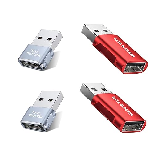 Data Blocker, USB C Data Blocker for iPhone 15 16 & Any USB C Mobile Phone Charging, Protect Against Juice Jacking, Hack Proof 100% Guaranteed, USB…