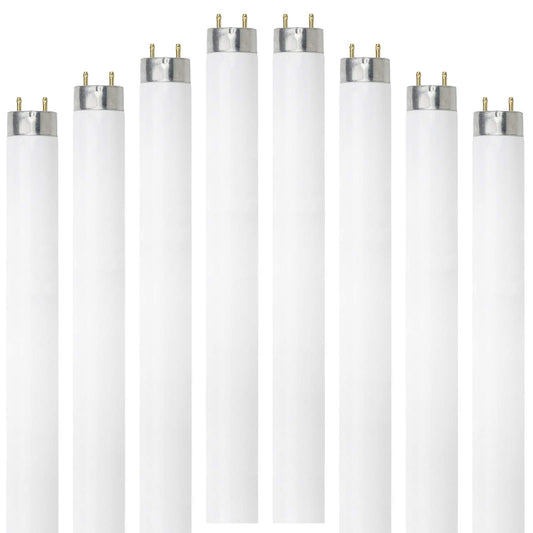 Dysmio Lighting F25T8-DL 25-Watt - 36 Inch T8 Straight Tube, Medium Bi-Pin Base, 6500K - Daylight - Pack of 8