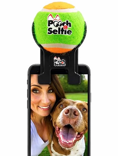 Pooch Selfie Dog Camera Toy Get Your Dog to Look at the Camera Instantly | Perfect Photos & Videos | Phone Clip with Attention-Grabbing Ball | As Seen