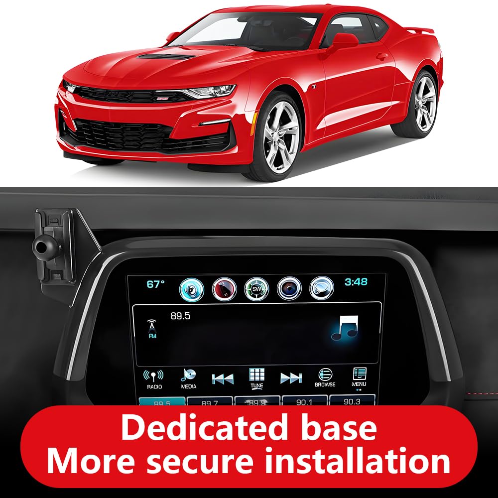 LUNQIN Car Phone Holder for Chevrolet Chevy Camaro 2016 2017 2018 2019 2020 2021 2022 2023 2024 Auto Accessories Navigation Bracket Interior Screen