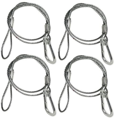 4) Chauvet CH-05 31" Inch Safety Clamp Lighting Cable Wires - Up To 700 LBS CH05
