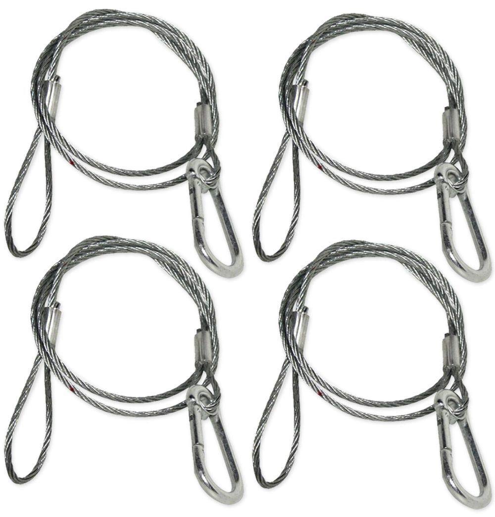 4) Chauvet CH-05 31" Inch Safety Clamp Lighting Cable Wires - Up To 700 LBS CH05