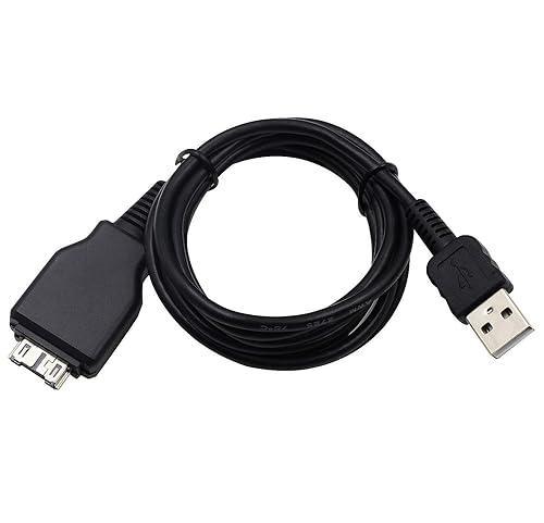 EASWEL USB Data Cord Cable for Sony CYBERSHOT DSC-W230, DSC-W270 Digital Camera