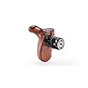 Tilta Advanced Left Side Wooden Handle (ARRI Rosette - Type X) | Black Walnut Wood & Aluminum Alloy Build | Quick Release Button
