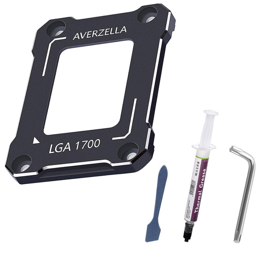 AVERZELLA Anti-Bending Contact Frame Retrofit Kit for Intel 12th/13th/14th Gen CPUs, CNC Aluminum CPU Buckle, Compatible with LGA 1700 Socket