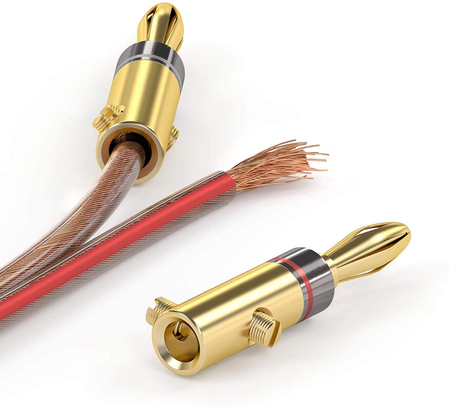 VOYZ 14 Gauge AWG Speaker Cable Twisted Wire with Flex Oxygen Free Clear PVC Sheathing - Ideal for Home Theater Speakers and Car Speakers Installation