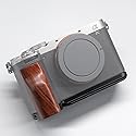 Iborrys L-Shaped Camera Handle ?Compatible with Sony A7C2 A7CR Alpha 7C2R 7C2 Camera ?Precious Vintage Solid Wood | Handcrafted by Experienced