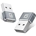 GodSpin USB to USB C Adapter [2 Pack] USB C Female to A Male OTG Charger Type 2.0 Power Adapter Converter Compatible with iPhone, Airpod, iPad…