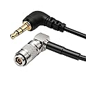 ZBLZGP Timecode Cable DIN 1.0 2.3 BNC to Right Angle 3.5mm Jack UltraSync ONE Mic-Level Timecode Cable for DSLR Cameras