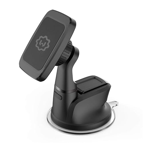 WixGear Dashboard Mount, Universal Magnetic Car Mount Holder, Windshield Mount and Dashboard Mount Holder for Cell Phones with Strong Dashboard Gel