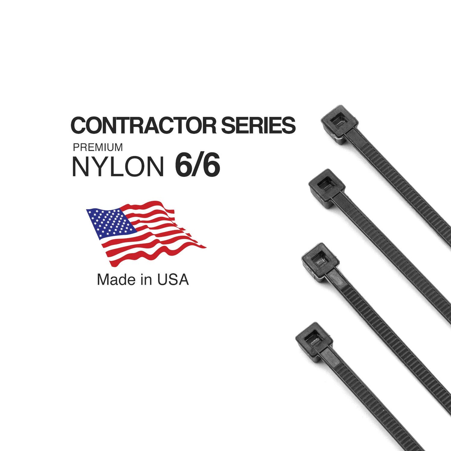 TR Industrial Contractor Series UV Cable Ties (50-Piece), 24", Type 21S, Made in USA